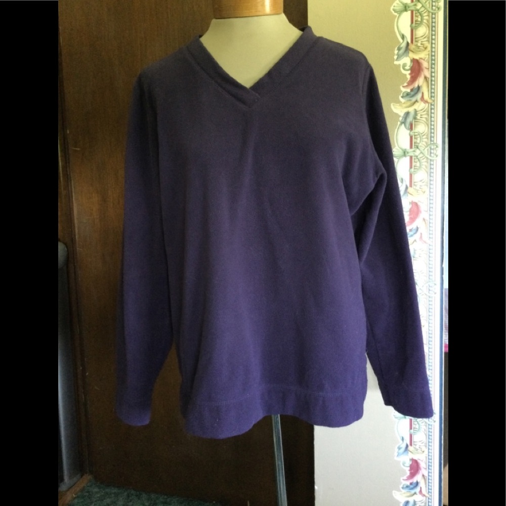 SJB Active Dark Purple Fleece Pullover (Large)